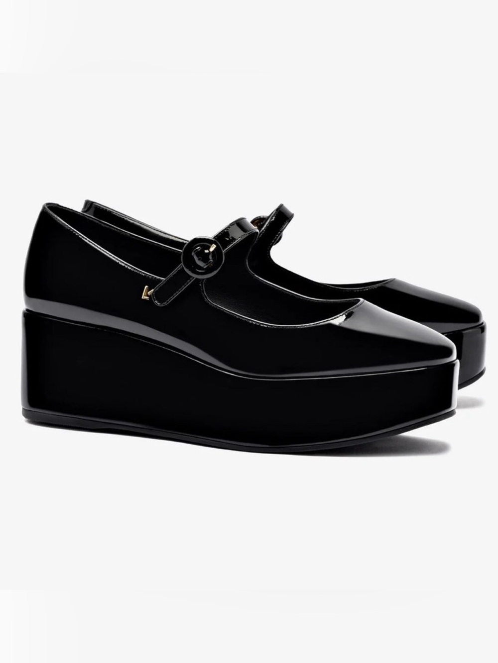 New In Box - Larroude Blair Flatform Mary Janes Size 7 - Picture 3 of 13